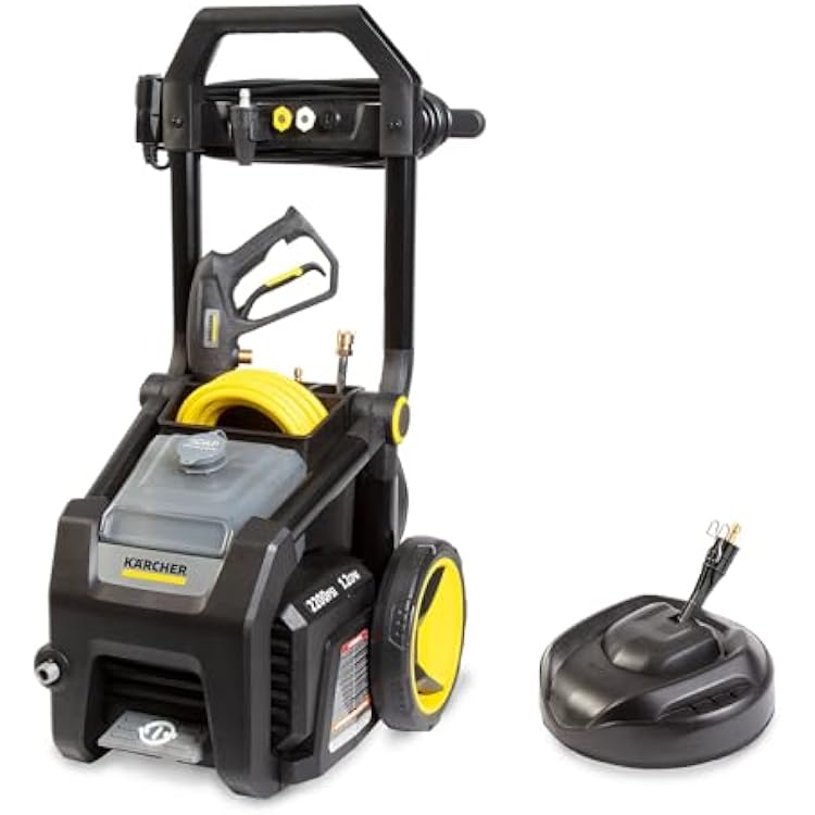 Karcher K2200PSB 2200 PSI 1.2 GPM CETA Certified Electric Power Pressure Washer with Surface Cleaner  Turbo, 15, 40, Soap Nozzles