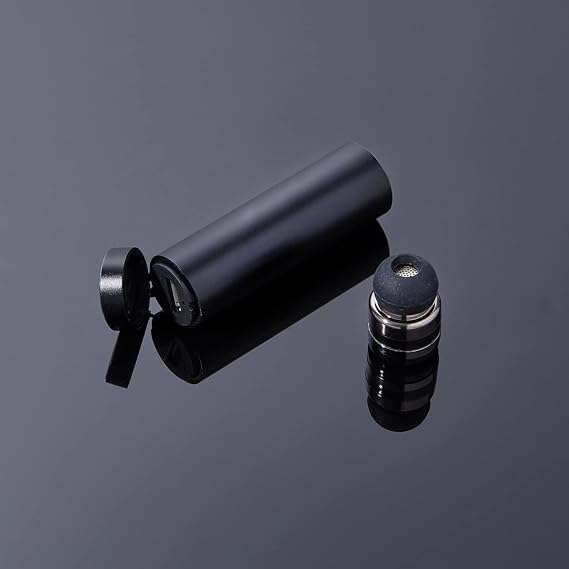Schatzii | Bullet Bluetooth 5.0 Earpiece + Quick Charging Capsule | CVC Active Noise Suppression + Echo Cancellation| Limited Edition Black Bullet