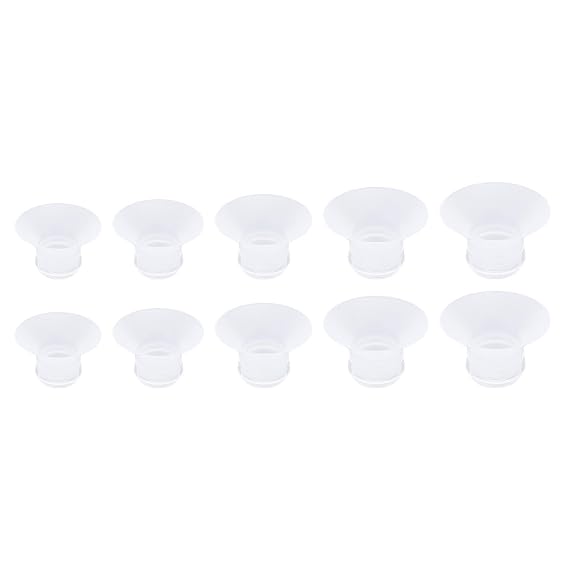 10 Pcs Silicone Flange Inserts Comfortable Replacement for M5 M9 Breastpump Efficient Milk Extraction