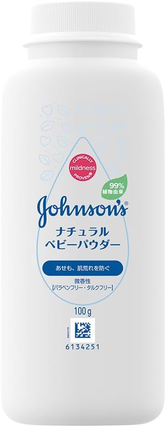 Johnson Natural Baby Powder, 3.5 oz 100 g x 8 Packs