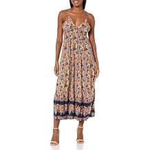 Angie Women's Women's Open Back Floral Maxi Dress
