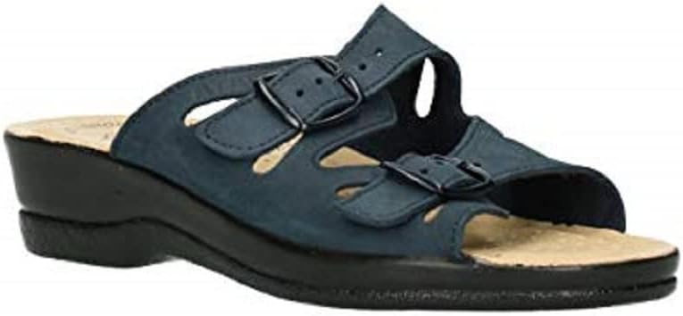 Fly Flot Barbariga Women's Microfibre Slippers Breathable Double Adjustable Buckle Leather Insole Sandals