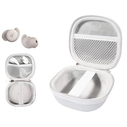 getgear case for Soundcore Sleep A20 by Anker Sleep Earbuds, Noise Blocking Sleep Headphones Small Design for Side Sleepers Smoke