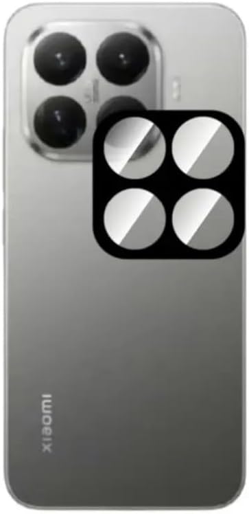 Xiaomi 15T Pro İle Uyumlu Temperli Sert Siyah Lens Kamera Koruyucu