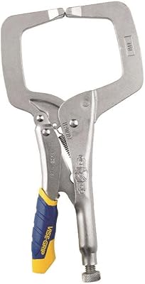 IRWIN Tools VISE-GRIP Fast Release Locking C-Clamp, Regular Tips, 11-inch 19T
