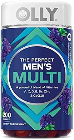 OLLY Men's MULTIVITAMIN Pack of 200 Gummies