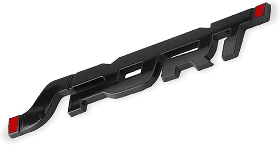 Metal Car Sport Sticker, Car Sport Emblems, 3D Premium Car Side Fender Rear Trunk Emblem Logo Badge Decals, Car Exterior Decoration Accessories Car Emblem Fit for All Cars Bumper Window