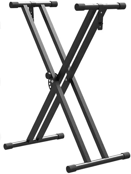 Adjustable Double Braced X Type Keyboard Stand 49cm to 97cm, Heavy Duty Music Instrument Stand for Digital Piano 54 61 76 88 Key Keyboard and Guzheng Performance