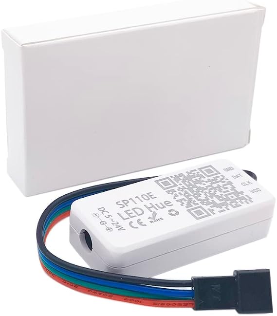 WS2811 WS2812B Pixel LED Strip Controller WS2812 WiFi/Bluetooth Music APP Controller SP105E SP108E SP107E SP110E T1000S DC5-24V (SP108E)