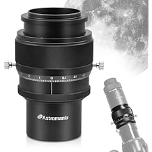 Astromania Telescope Helical Focuser, Double Helical Focuser with 0.1mm Scale & 39mm Focusing Stroke, Telescope Accessories Focuser with M48x0.75 Male Thread for Astronomy Observation Astrophotography