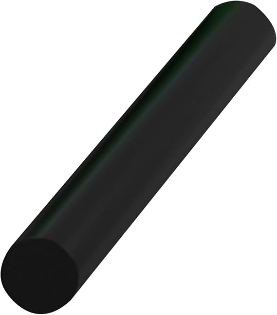 Versatile Solid Polyurethane Rod for Crafting, Milling and Engineering Tasks Black,40mm*50cm