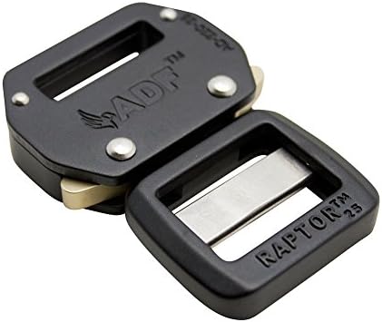 ADF Raptor Aluminum Quick Release 1 Buckle, Tactical, Military, Black AD-220-25-BLK