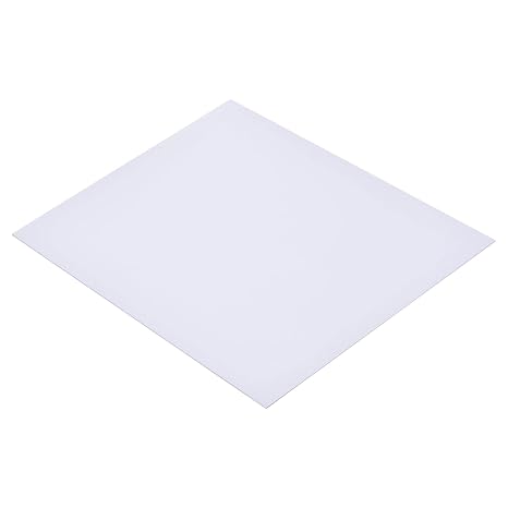 sourcing map White ABS Plastic Sheet 250x200x0.5mm Pack of 4