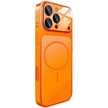 İPhone 17 Pro Max ile Uyumlu Magsafe Destekli Kablosuz Şarj Özellikli Kamera Lens Korumalı Şık Metal Görünümlü Telefon Kılıfı