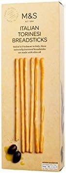 Marks & Spencer Italian Torinesi Stick Pan 4.2 oz 125 g x6 - Marks & Spencer Italian Torinesi Breadsticks 4.4 oz 125 g Pack of 6 Parallel Import