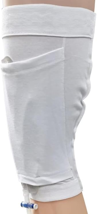 Catheter Leg Bag Holder Catheter Sleeve Urine Leg Bag Catheter Sleeves Catheter Bag Holder Leg Strap Urinary Drainage Bag Cover for Men&Women Stay in Place Urine Bags for Legs (M)
