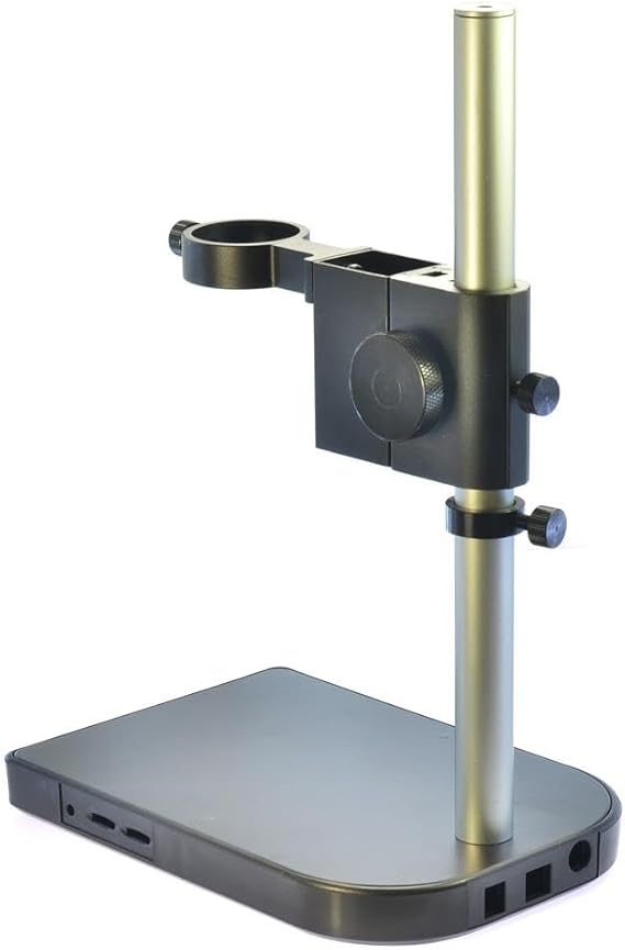 Microscope Kit Microscope Arm Bracket 40mm Large Adjustable Stereo Digital Microscope Lens Table Stand Dual Ring Holder for Industry Lab Microscope Lens Adapters