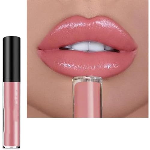 12 Color Cream Lip Gloss, 2025 New Long-Lasting Moisturizing Velvet Lip Lipstick, Waterproof, Non-Fading, Hydrating Lip Tint Natural Jelly Lipstick for Cristmas Party 09#, 1.3 Fl Oz