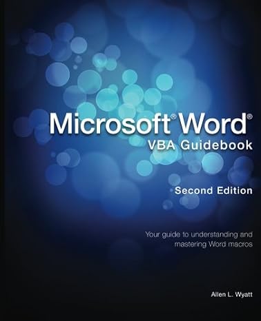 Microsoft Word VBA Guidebook