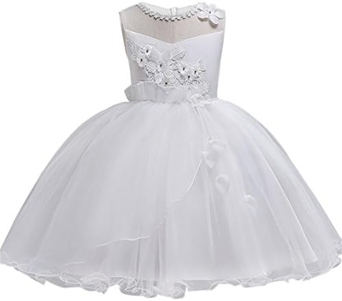 KISSOURBABY 2-9 T Little Girls Wedding Party Pageant Dress