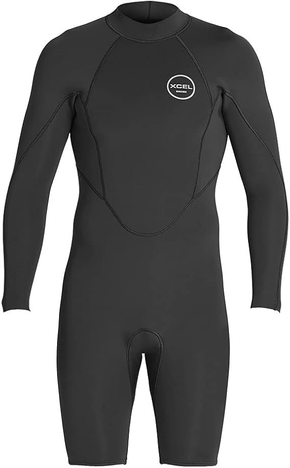 XCEL Men's Axis Long Sleeve Spring Wetsuit, Easy Back Zip Entry, High Performance Stretch, 2mm