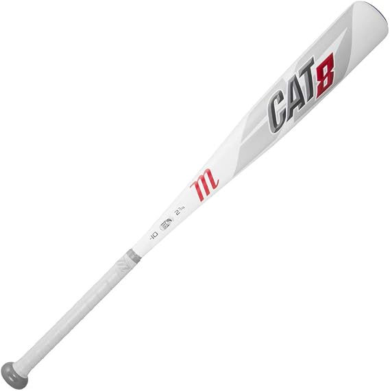 Marucci CAT8 -10 USSSA Senior League Baseball Bat, 2 3/4" Barrel, 29"/ 19 oz,White