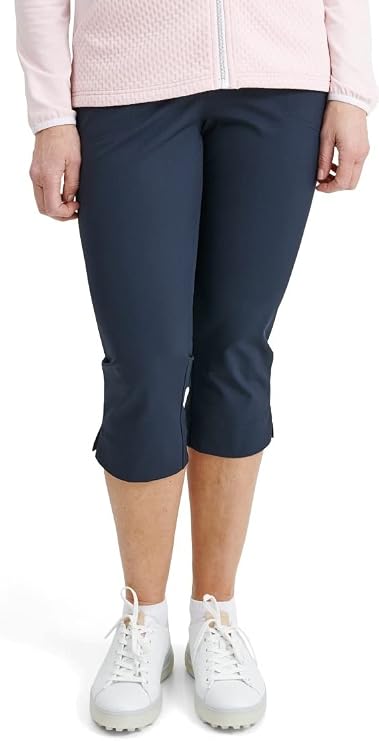 ABACUS Sportswear 4-Way Stretch Breathable Wicking Drycool Women Elite Golf Capri