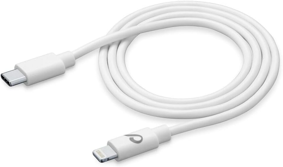 iPhone 11121314 Pro Max ile Uyumlu 60W Lightning Hızlı Şarj Kablosu, 1 Metre, Beyaz