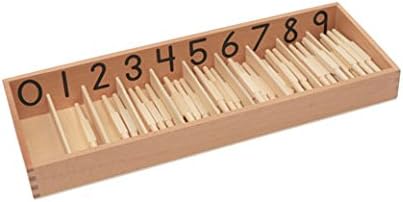 Montessori Educational Material Spindle Box with 45 Spindles -2