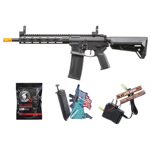 Lancer Tactical Gen 2 M4 Hellion MLOK 10 AEG wAmbidextrous NSR Right HandedLeft Handed Battery & Charger Included