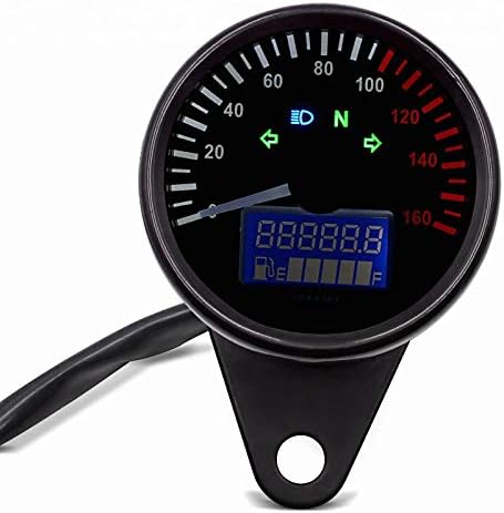 Motorcycle Tachometer Speedometer Craftride KTX black