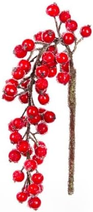 Red Berry Pick 14 Inch Christmas Flowers & Floral Decorations
