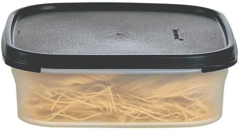 Tupperware Modular Mates Square #1 Container 5 cup / 1.2L Black Seal