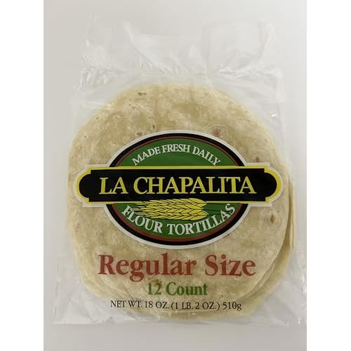 La Chapalita Flour Tortillas, 8 Regular Size, 12 Count, 18 oz
