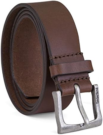 Timberland Mens Classic Leather Jean Belt 1.4 Inches Wide Big & Tall Sizes