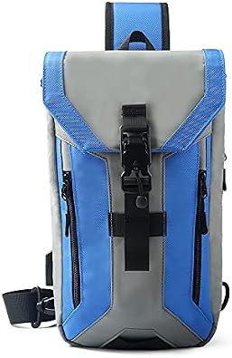 OZUKO Sling Backpack USB Anti-Theft Men'S Chest Bag Casual Shoulder Bag