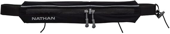 Nathan Mirage Compact Running Belt Pack. Reflective, Adjustable, Bounce-Free. Fits Phones, Keys, Cash