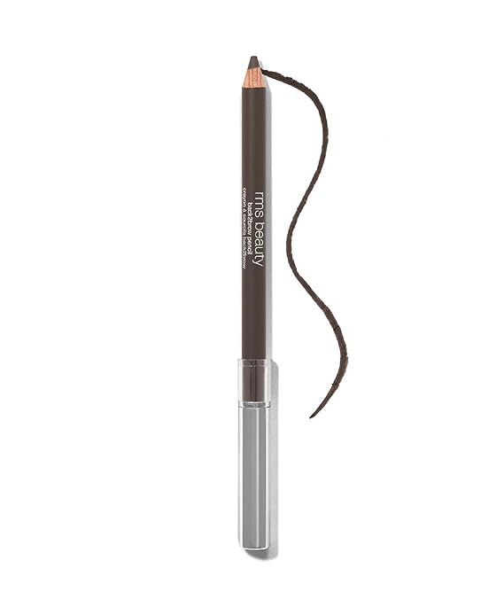 RMS Beauty Back2Brow Eyebrow Pencil, 0.01 oz | Fine-tip waterproof eyebrow pencil. Smudge-proof precision brow makeup for hair-like strokes that last all day cleanly.