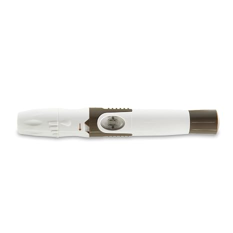 GlucoCheck Lancing Device - Comfortable Hygienic Blood Collection for Self Control - Compatible with All Universal Lancets