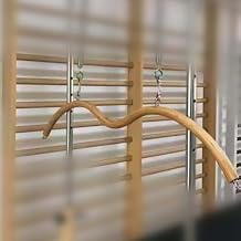 Portable Bow Pilates Stick Yoga Exercise Pilates Bar with Hook, Length 47in
