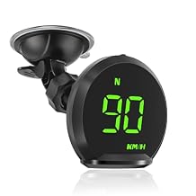 Head Up Display for Cars, GPS Speedometer for Car HUD Digital Speedometer for Car MPH, Compass, Clock, and Overspeed Alarm, Fatigue Driving Alarm, Car Heads Up Display for All 5V Vehicles
