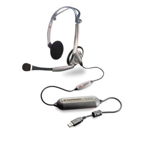 Plantronics DSP-400 Digitally-Enhanced USB Foldable Stereo Headset and Software