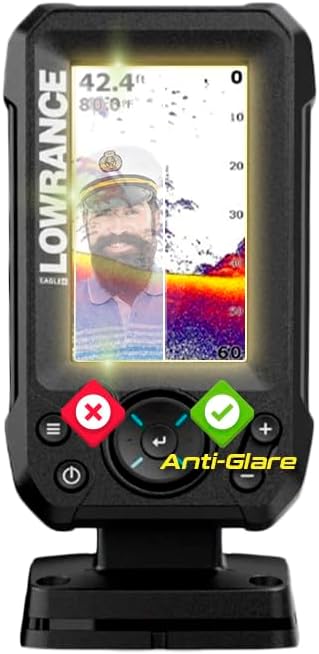 IPG Anti-Glare Made for Lowrance Eagle 4" FishFinder Display Matte Finish Screen Protector Film, Perfect for Outdoor Use for Eagle4