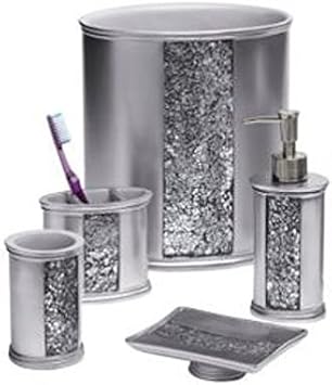 Popular Bath "Sinatra Silver" 5 PC Bath Accessory Set