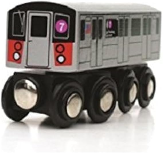 Munipals Wooden Railway NYC Subway Car 7