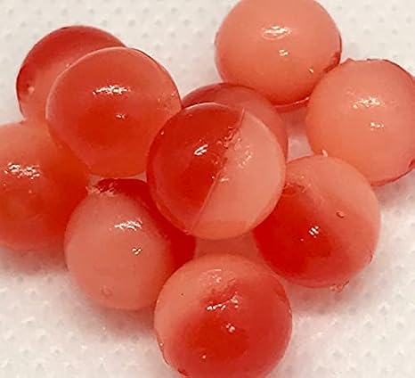 BnR Tackle SBRN514 Soft Beads, 14 mm, 50/50 roe Natural, Neutral Buoyancy, 10/Pack