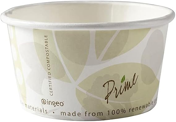 Primeware 12 oz Compostable Food/Soup Container (Case of 500) (20 x 25)