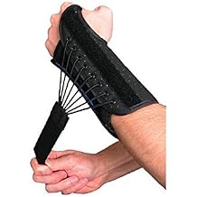 Wrist Splint with Bungee Closure Location: Right, Size: Large