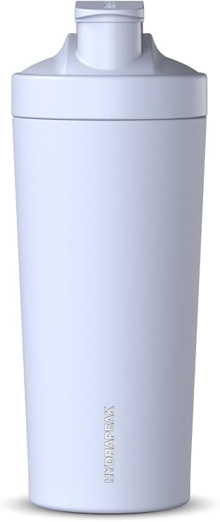 Hydrapeak 26oz Insulated Protein Shaker Bottle, Stainless Steel, Iceberg, 79oz, Gym, On-the-go, Protein Shake Mixing