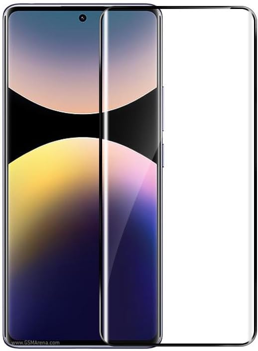 PSR Aksesuar Redmi Note 14 Pro Plus Uyumlu Süper PET Ekran Koruyucu – Esnek Jelatin Film | Kavisli Kenar Koruma | Cam Değildir (Siyah, Redmi Note 14 Pro Plus)